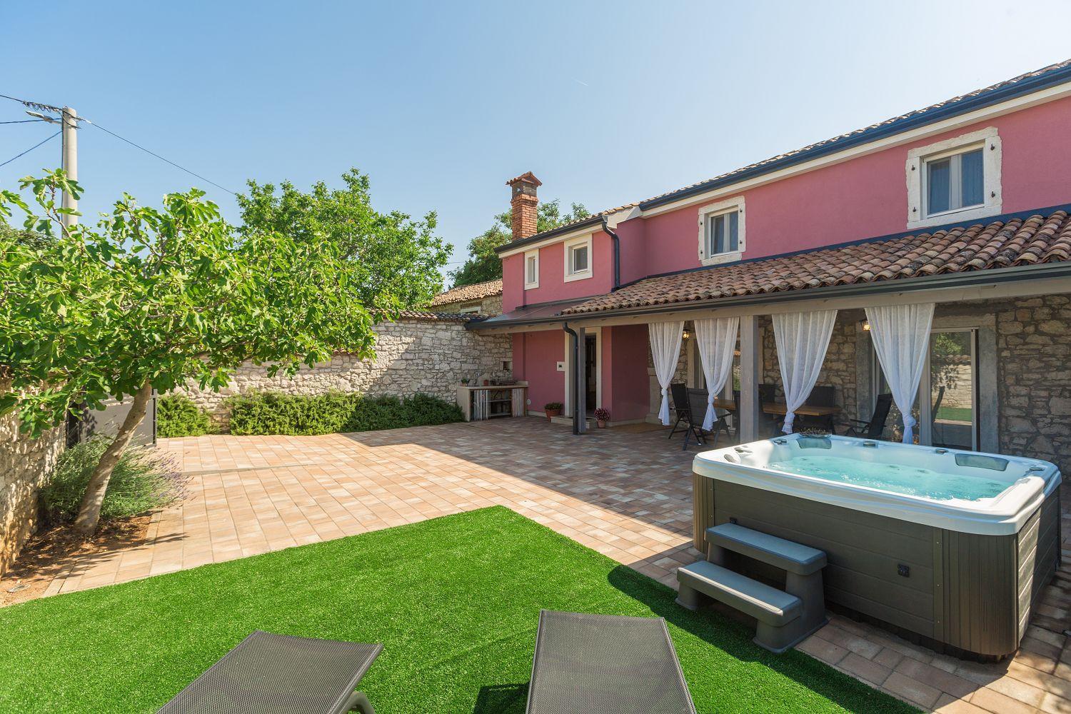 Idyllisches Istrisches Steinhaus Mit Whirlpool, Tischtennis, Grill Und Klimatisierten Schlafzimmern Ferienhaus Poreč